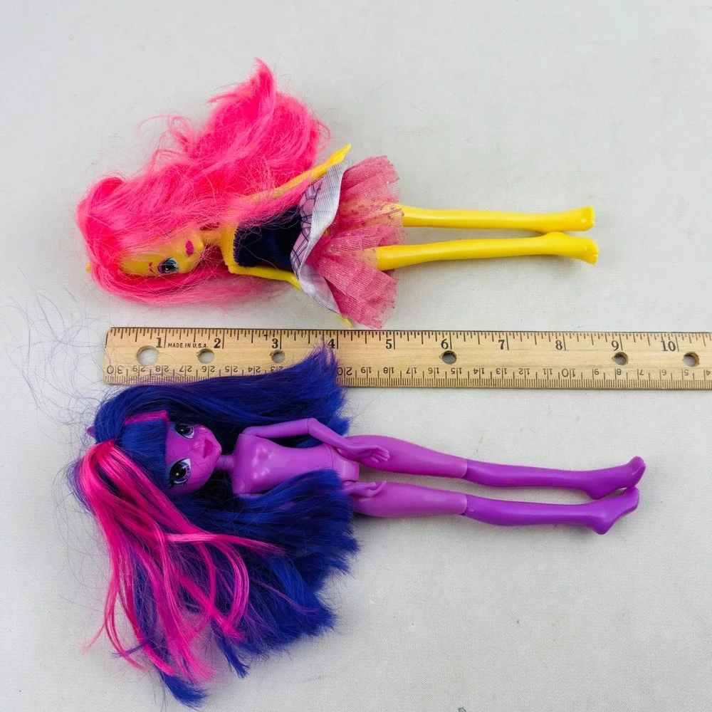 My Little Pony Equestria Girls 4 Doll Lot Rainbow Dash Sour Sweet Fluttershy TLC